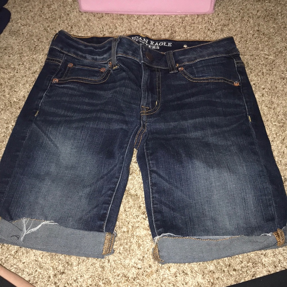Dark blue above knee shorts American Eagle size 2